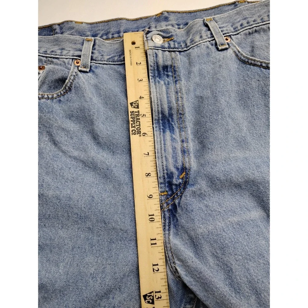 Levi's 505 Jorts Mens Denim Shorts Size 40 Distressed Medium Wash 9in Y2K